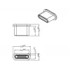 Apsauginis kištukas USB Type-C lizdui DeLOCK 64014 juodas 10 vnt.