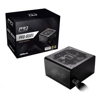 ASRock PRO-650G 650W 80 PLUS Gold maitinimo blokas
