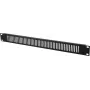 Priekinis skydelis Omnitronic ZL-19 sw 1HE — 1U, juodas, 19 colių stovo