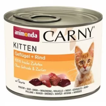 ANIMONDA Carny Kitten Paukštiena Jautiena - šlapias kačių ėdalas - 200 g
