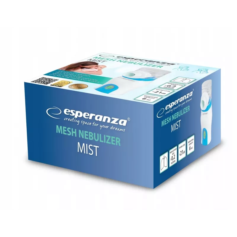Veido inhaliatorius Esperanza MIST ECN005, balta/mėlyna