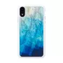 iKins apsauginis dėklas iPhone XR — mėlynas ežero paviršius, juodas vidus