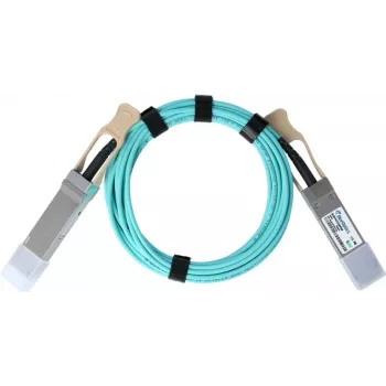 Aktyvus optinis kabelis BlueOptics R5Z81-63001-BO QSFP56 10 m, InfiniBand/200GBASE-SR4, turkio spalvos