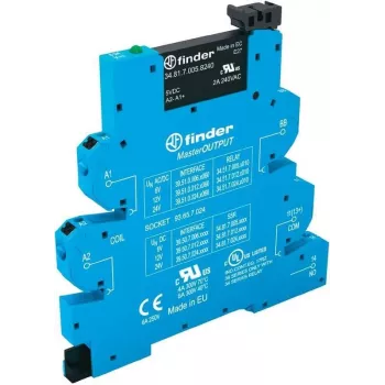 Finder MasterOutput siauras jungimo relė ant DIN bėgio 39.50.8.230.9024, perjungimo įtampa 24 V/DC