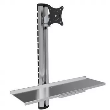 Techly ICA-PLW 01 monitor laikiklis / stovas 68,6 cm (27 colių) sieninis sidabrinis