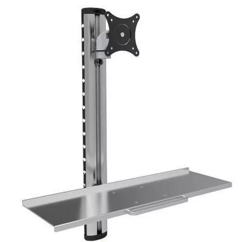 Techly ICA-PLW 01 monitor laikiklis / stovas 68,6 cm (27 colių) sieninis sidabrinis