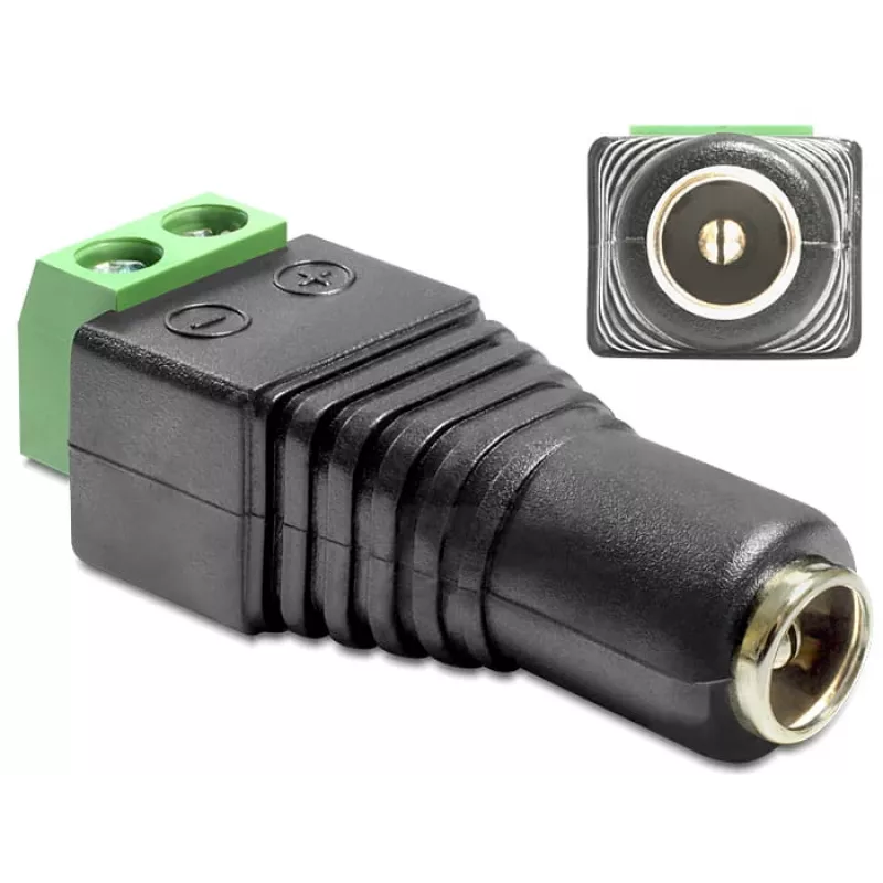 Adapteris nuolatinės srovės jungtis į gnybtų bloką DeLOCK 65421