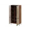 Spinta Cama Meble ALMERA Cama 5 90x52x185 cm, riešutmedžio rėmas, kashmyro durys, 6 lentynos