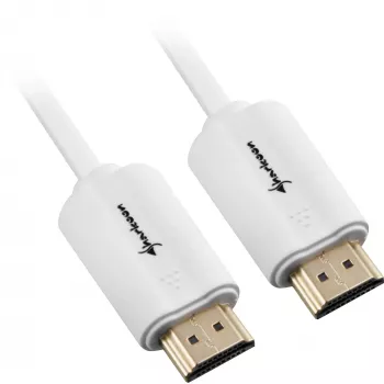 HDMI laidas, kištukas > kištukas, baltas, 2 m, HDMI 4K