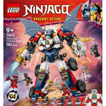 LEGO NINJAGO 71834 Zane's Ultra Combiner Mech – milžiniškas kombinuojamas robotas