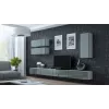 Cama TV stovas VIGO 140 30/140/40 baltas/pilkas blizgus