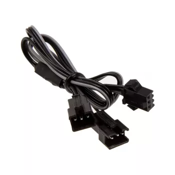 Vidinis maitinimo laidas PHANTEKS PH-CB-DRGB3P — 3 kontaktų į 2× Molex (3 kontaktų), juodas/pilkas