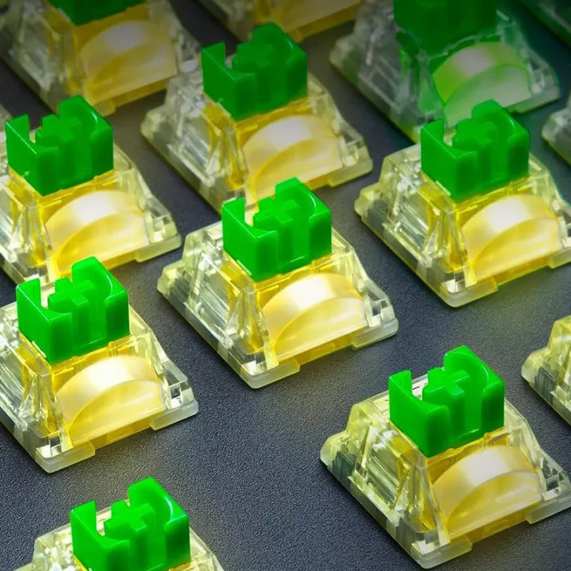 Razer RC21-02040200-R3M1 žalias permatomas mechaninis jungiklis 36 vnt.