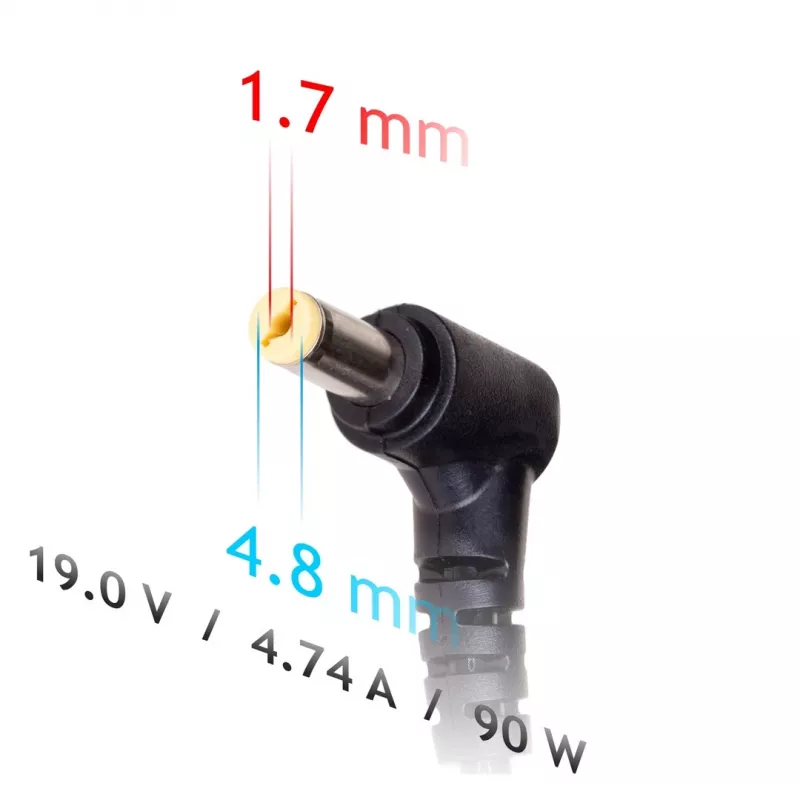 Akyga AK-ND-08 įkroviklis HP nešiojamiesiems kompiuteriams, 90 W, 19 V / 4,74 A, 4,8 x 1,7 mm