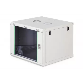Ant sienos montuojamas 19 colių spintos korpusas DIGITUS Dynamic-N DN-37106 — 9U, 600×600 mm, IP20, su rakinamomis durelėmis