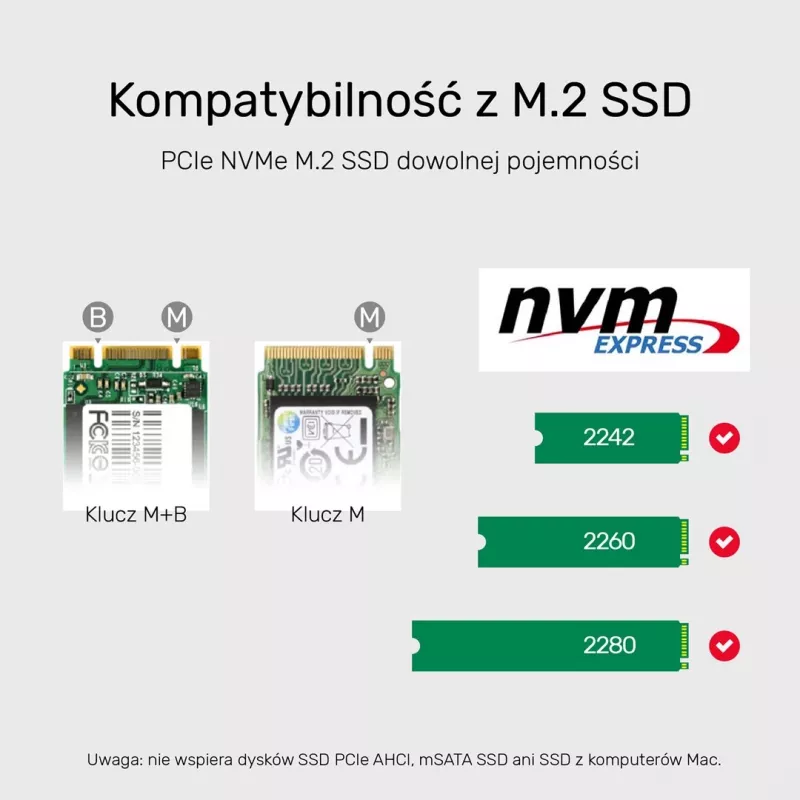 SSD dėklas Unitek S1206A 2× M.2 NVMe PCIe Gen3 x4, USB 3.2 Gen 2 (10 Gbit/s), aliuminis, USB-C, su maitinimo šaltiniu