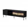 Spintelė televizoriui cama meble INSERTO 3D1W 190x40x62 cm juoda su LED