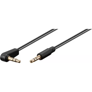 Goobay garso jungiamasis laidas AUX, 3,5 mm stereo 3-polių, plonas, CU, kampuotas (59526)