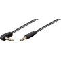 Goobay garso jungiamasis laidas AUX, 3,5 mm stereo 3-polių, plonas, CU, kampuotas (59526)