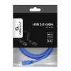 Gembird USB 3.0 kabelis, USB A (kištukas) į USB B (kištukas), 1,8 m, mėlynas