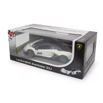 Radijo bangomis valdomas sportinis automobilis Jamara Lamborghini Aventador SVJ Performance 1:14 Baltas 2,4 GHz A