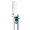 Outdoor omnidirectional 4G LTE antena QOLTEC 57044, 5 dBi, 600–2700 MHz, 50 W, 50 Ω, baltas varinis korpusas