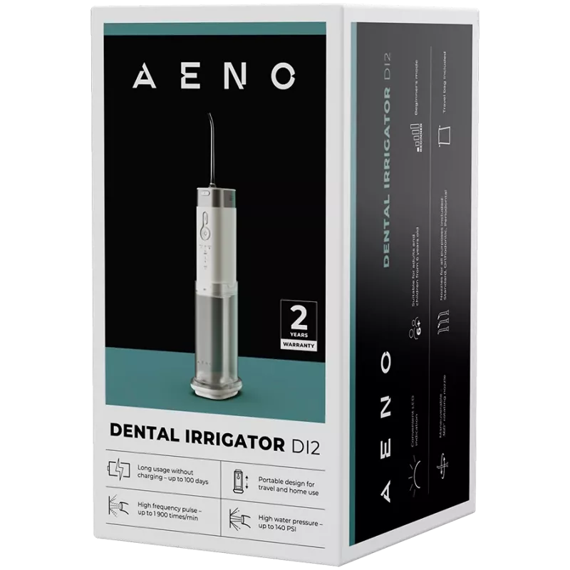 AENO DI2 dantų irigatorius, 3.7V, 8W, 2500mAh, 200ml