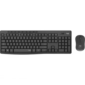 Logitech MK295 Silent - belaidis klaviatūros ir pelės rinkinys - 2,4 GHz - grafitas - vengriškas išdėstymas