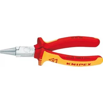 Knipex 22 06 160 - Ilgasnukės replės - Chromo-vanadinis plienas - Plastikas - Raudona/Oranžinė (2206160)