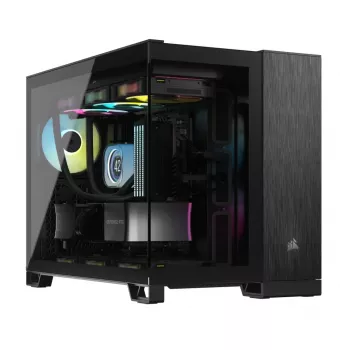 Kompiterio korpusas Corsair CC-9011287-WW Midi bokštas Aliuminis, Juodas