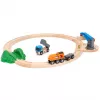 Brio World Krovininio Traukinio Pradžios Rinkinys su Kranu