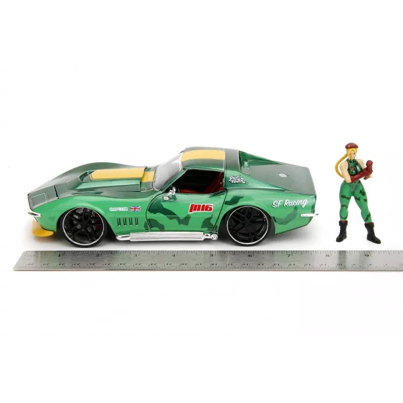 Automobilis Jada Toys Street Fighter 1969 Chevrolet 1:24 Metalinis Žalias