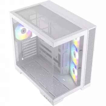 Korpusas Silentware View A-RGB White VIEWWHITE – mid-tower su A-RGB apšvietimu, baltas