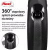 Flexi New Classic Cat XS 3 m – atsitraukiamas pavadėlis su virvele mažiems augintiniams, juodas, maks. apkrova 8 kg