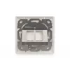 Digitus Sieninė plokštelė Keystone moduliams, vokiško tipo, vidurinė plokštelė 50x50 mm, rėmelis 80x80 mm | DN-93801-1