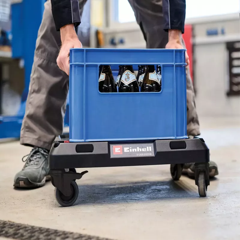 Riedėjimo platforma sisteminėms dėžėms EINHELL E-Case, juoda, apkrova iki 120 kg