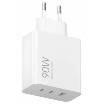 Maitinimo adapteris Xiaomi 90W HyperCharge 3 prievadų EU – 90 W USB įkroviklis su trimis išvesties prievadais (EU kištukas)
