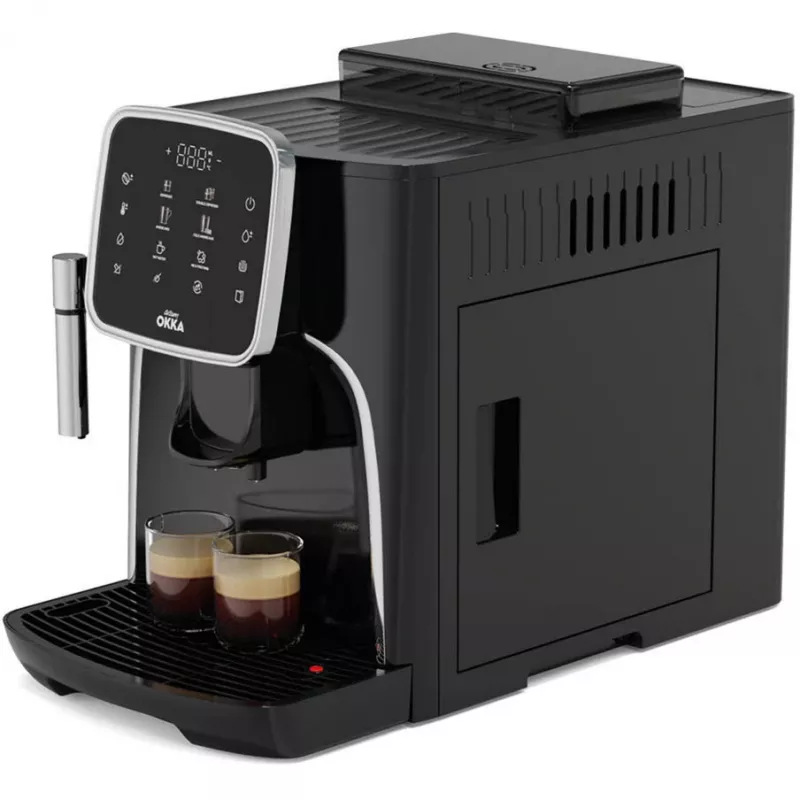 Pilnai automatinis espresso aparatas Arzum Okka Espresso Pro, juodas/chromuotas, 1450 W