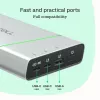 Nešiojama baterija Green Cell BPLGC20P 20800 mAh Li‑Ion, USB‑C PD 65W, 2x USB‑C + 1x USB‑A, aliumininis korpusas