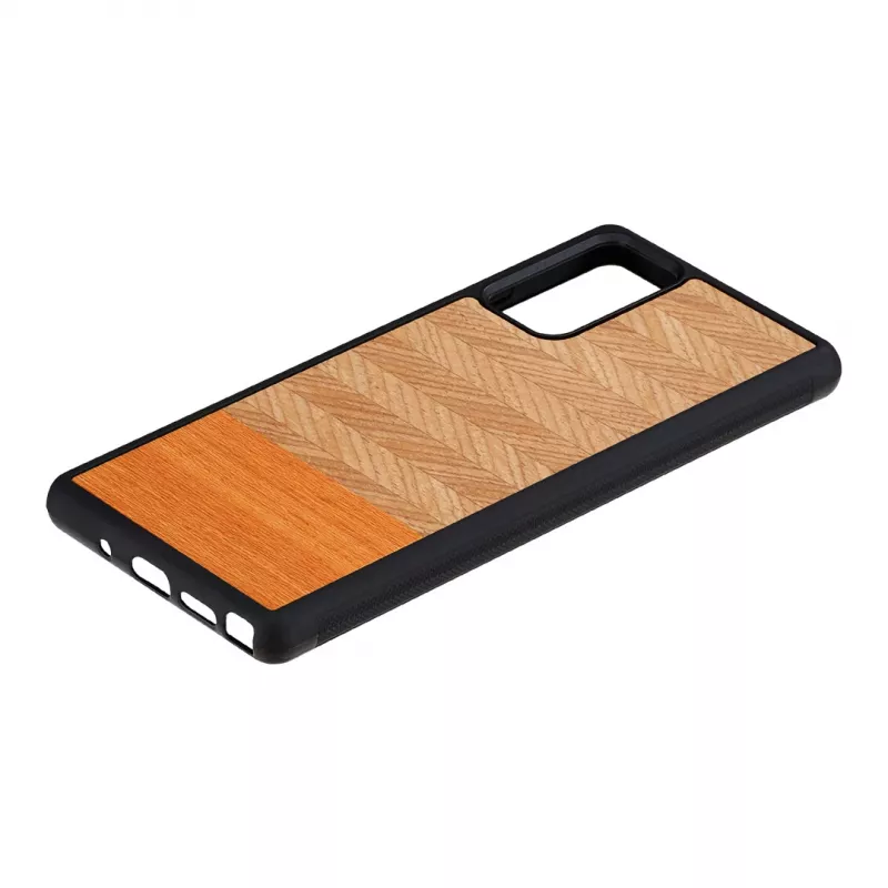 Apsauginis dėklas telefonui Man and Wood Galaxy Note 20 Herringbone Arancia Black