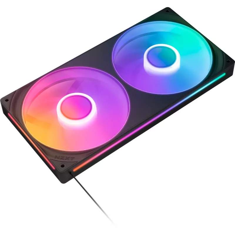 NZXT F280 RGB Core 140mm ARGB PWM 2 vienete juodi