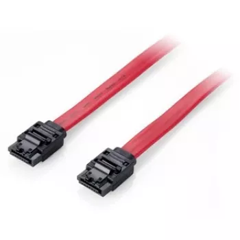 Equip SATA III kabelis, 0,5 m, SATA III, SATA 7 kontaktų, vyriškas/vyriškas, raudonas