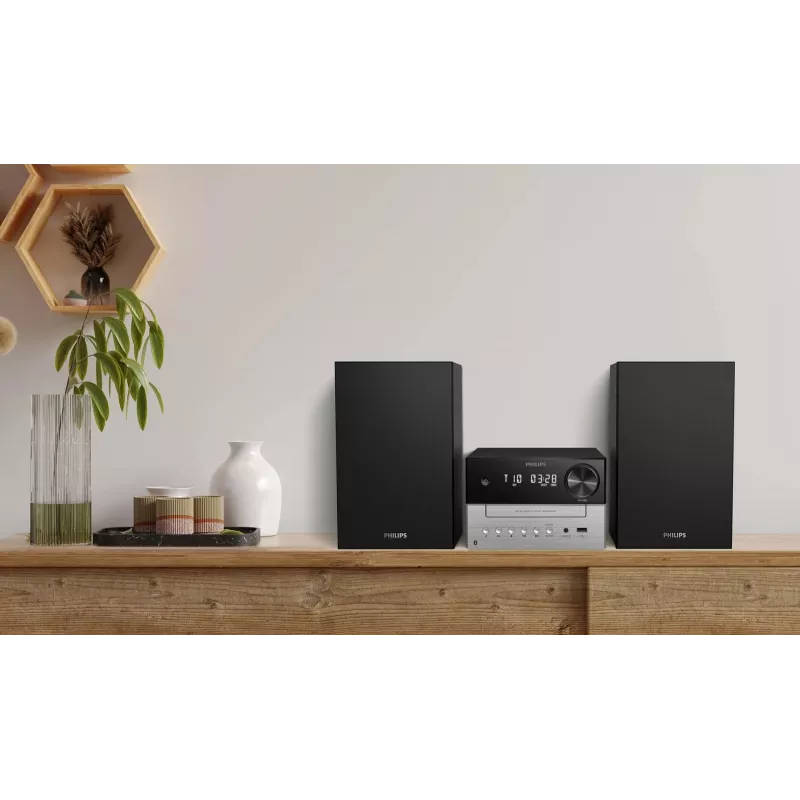 Philips TAM3205M2 namų garso mikro sistema 20 W juoda, sidabrinė