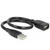 USB ilginimo kabelis DeLOCK 35 cm USB 2.0 83498 juodas
