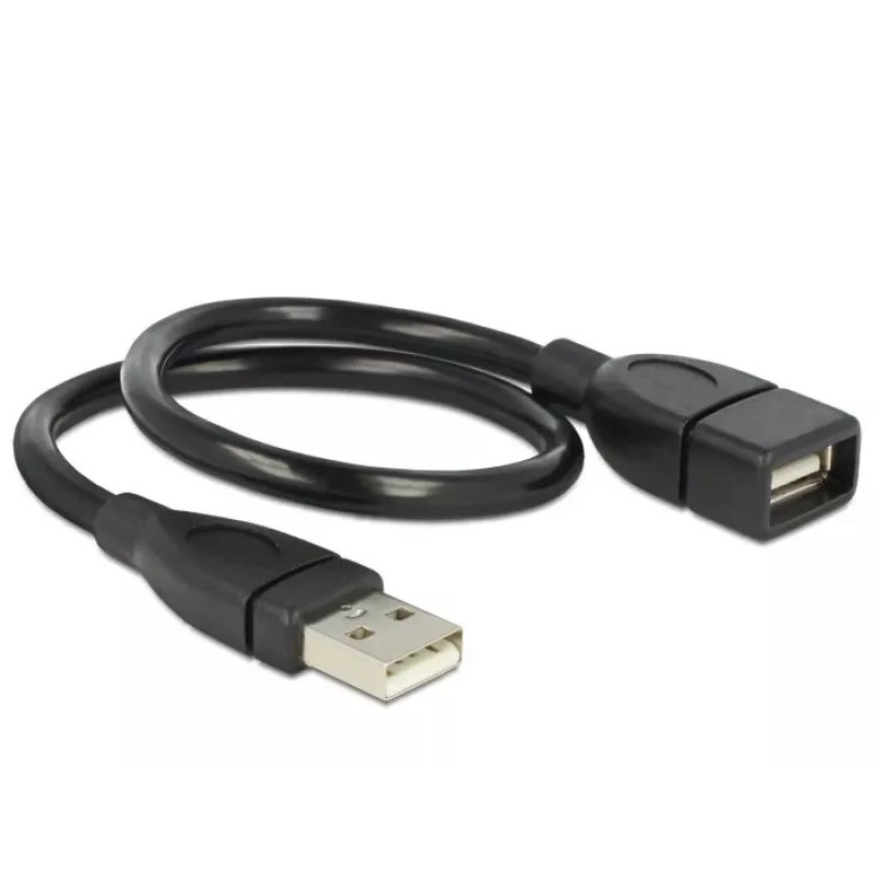 USB ilginimo kabelis DeLOCK 35 cm USB 2.0 83498 juodas