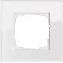 Stiklinis dangtelis GIRA Esprit Glas White, bevaržtis, 95×95×9,85 mm