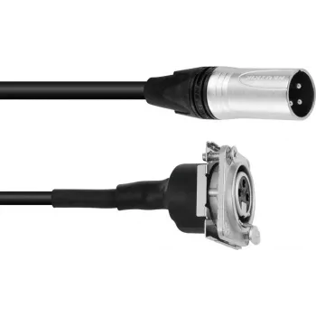 XLR jungiamasis kabelis PSSO 1 m — XLR kištukas į XLR lizdą, juodas