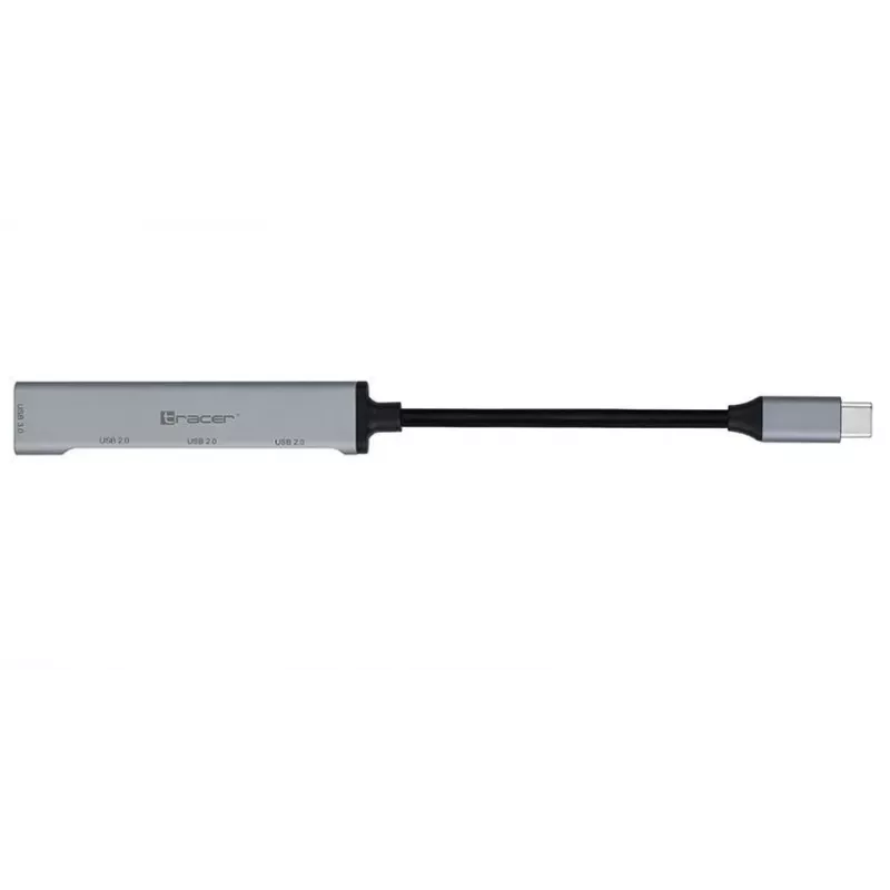 Tracer H40 USB Type-C aliumininis USB 3.0 / 2.0 4 prievadų šakotuvas