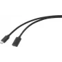 Renkforce USB 3.2 Gen2x2 USB-C™ kištukas – USB-C™ lizdas 2,00 m juoda PVC apvalkalu (RF-4755222)