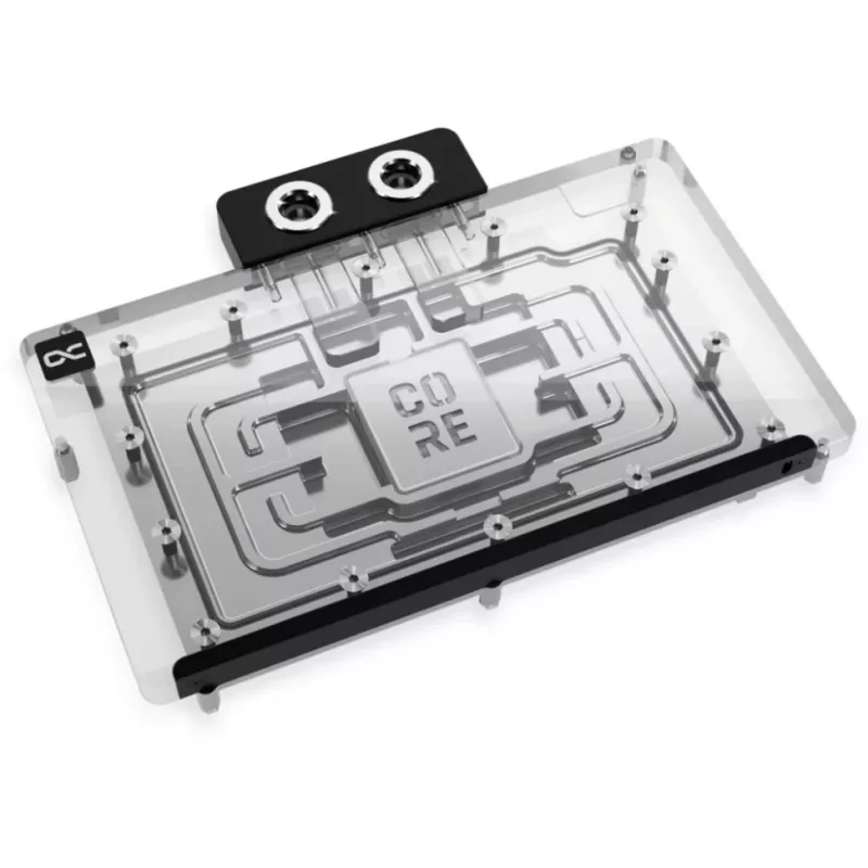 Alphacool 10259 Aliuminio chromo vario juoda galinė plokštė 153,3 mm